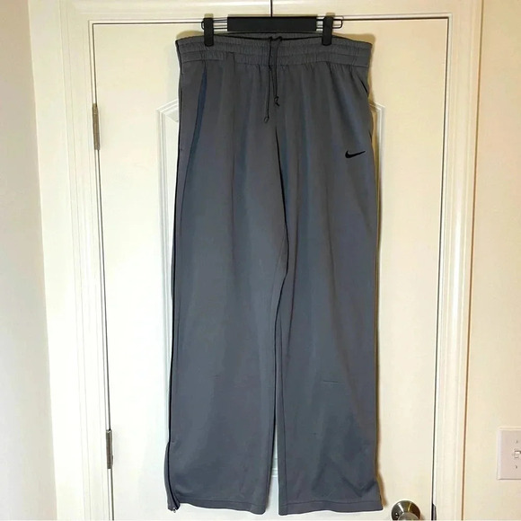 Nike Dri-Fit Training Pants Gray w/ Zip - Size XL - Picture 1 of 10